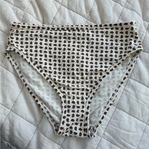 Shop arq White and Brown Patterned high rise underwear